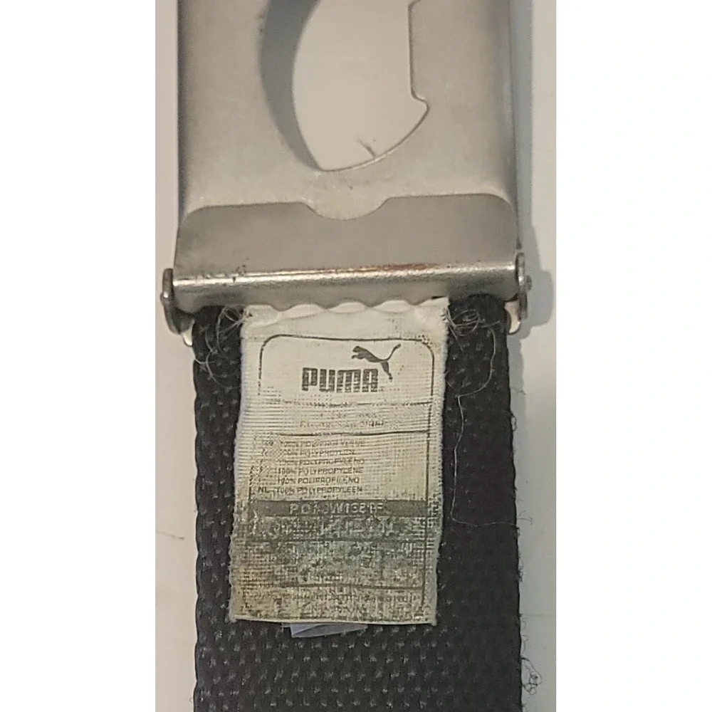VTG Y2K PUMA With BUILT-IN Bottle OPENER Black Web Belt 46